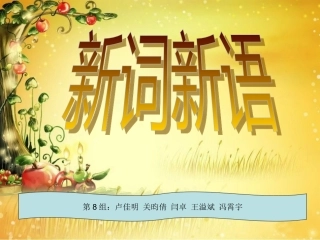 语文_新词新语与流行文化正式课件