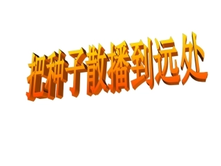 把种子散播到远处