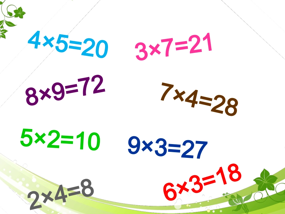 乘法练习课课件_第2页