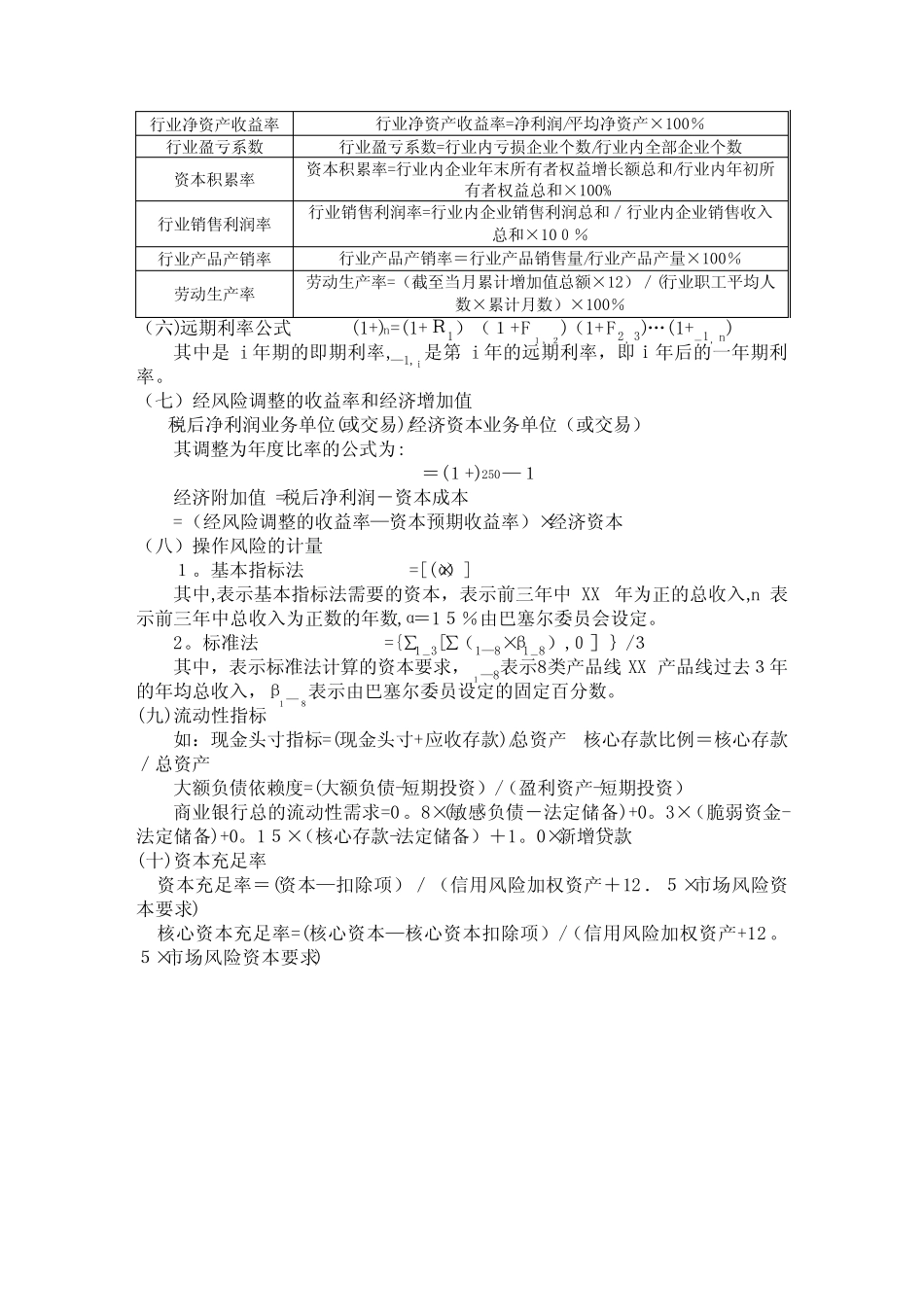 风险统制数学公式表_第3页