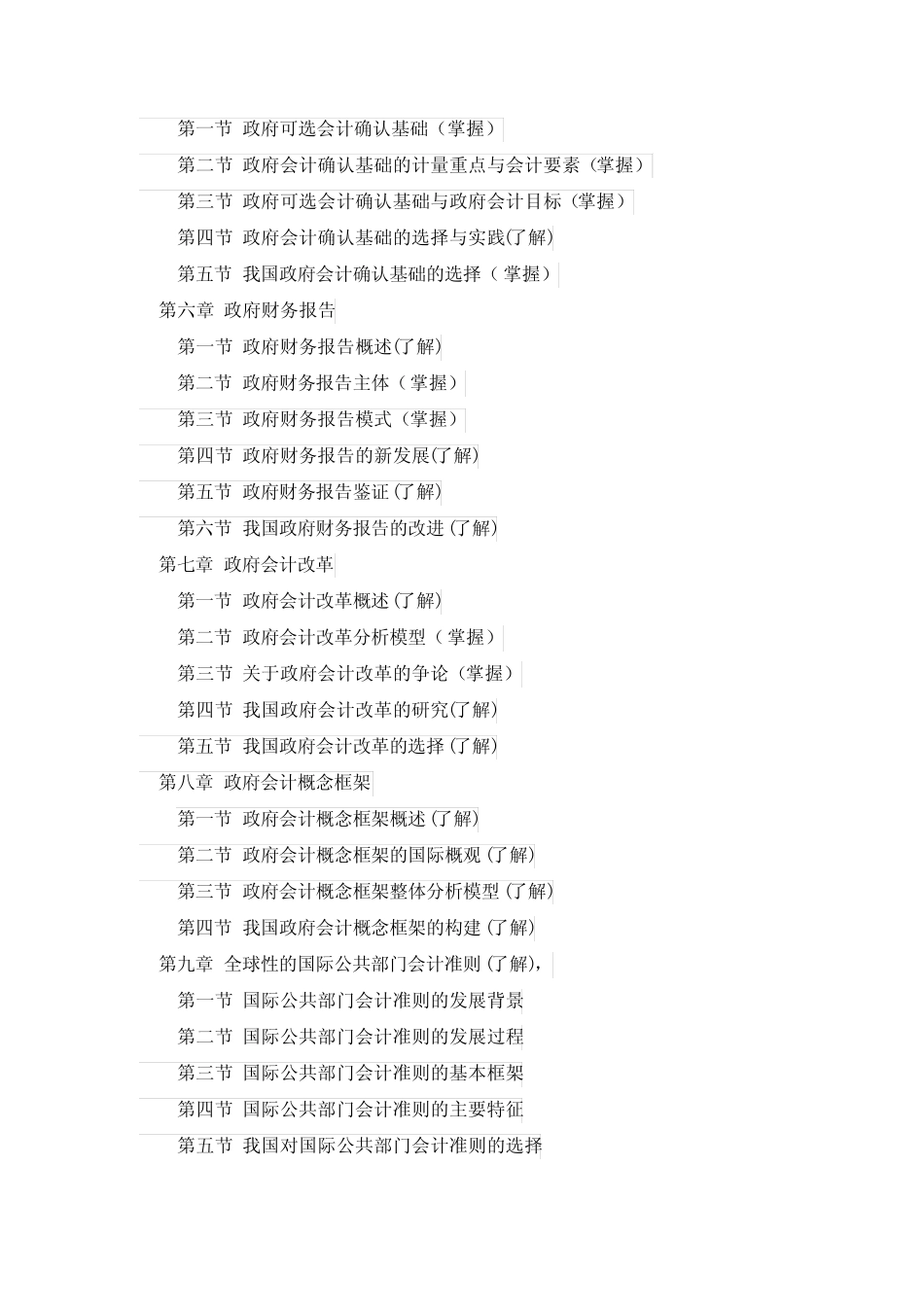 河北科技大学 政府与非营利组织会计课程考核要点聂_第2页