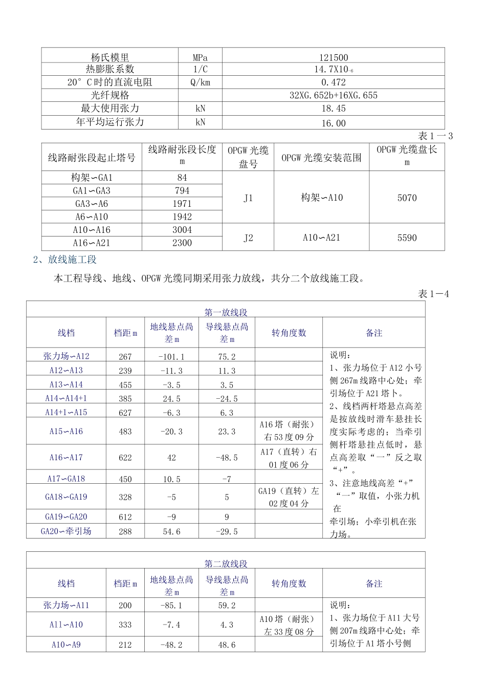 张力放线计算书_第2页