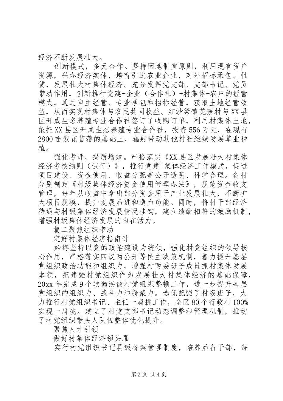 农村经济发展措施报告_第2页