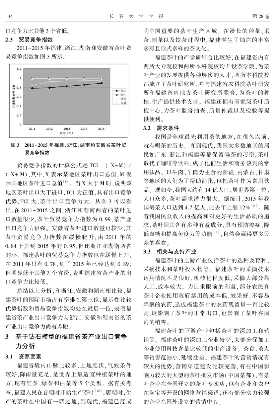 福建茶产业出口竞争力研究——基于与浙江、安徽、湖南省的比较分析_第3页