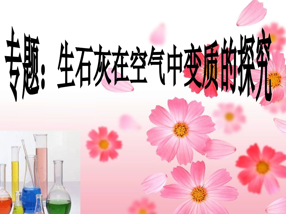 生石灰变质的探究_第3页