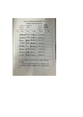 二班一组小组分工表