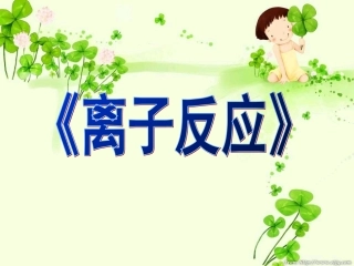 离子反应的说课稿