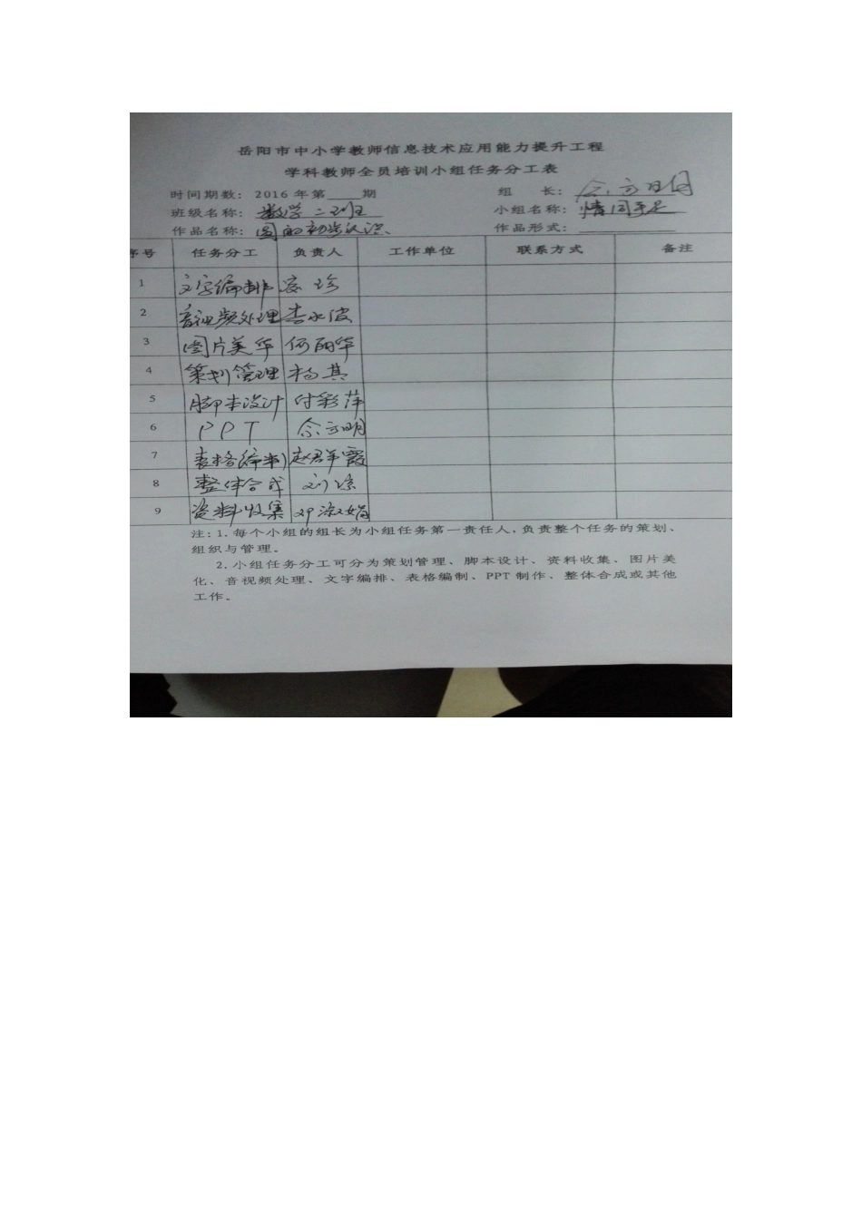 小组分工MicrosoftWord文档_第1页