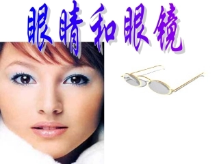 眼睛和眼镜PPT