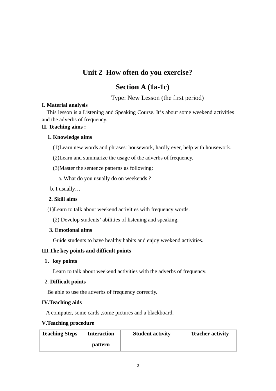 人教英语参赛教案(英语版）_第2页