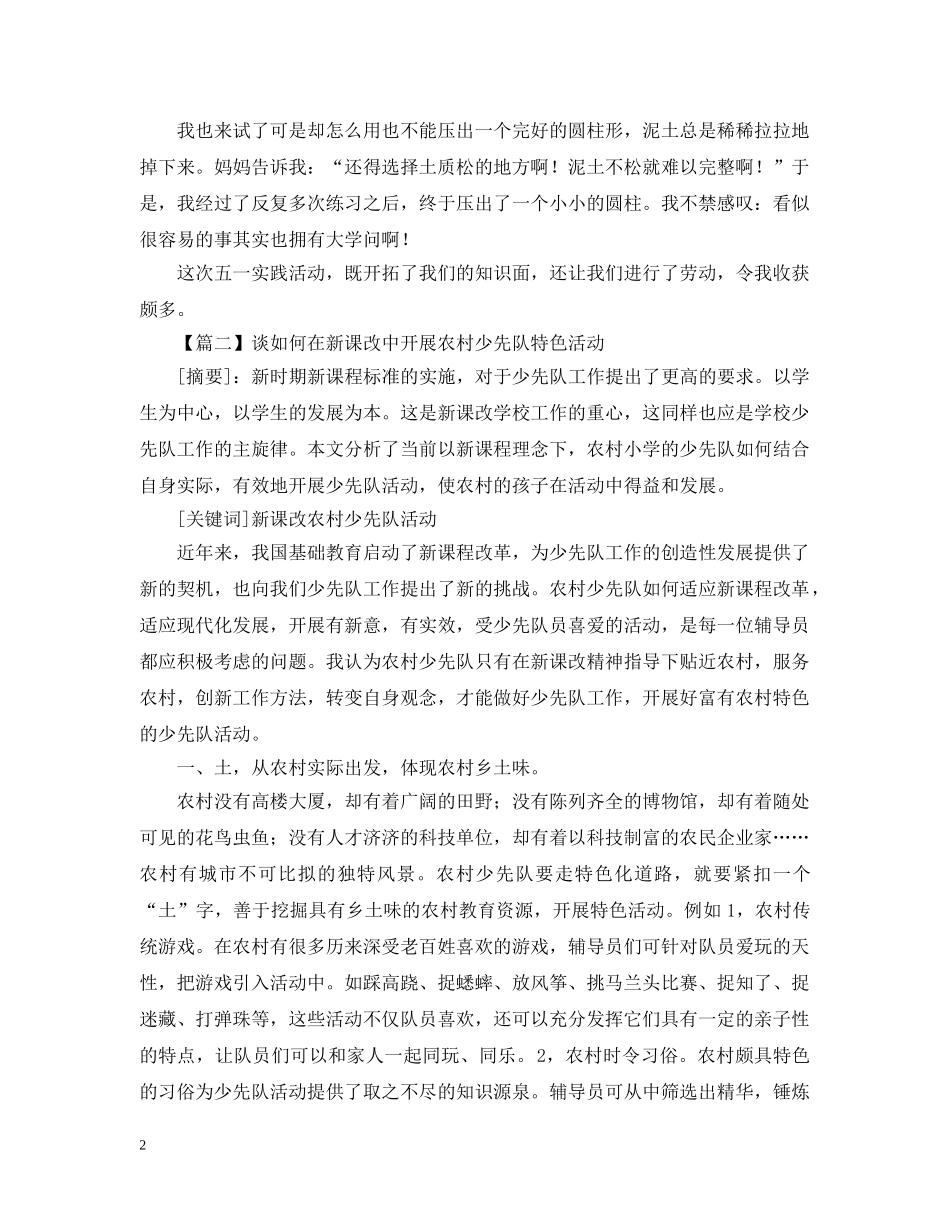 少先队活动总结2000字 _第2页