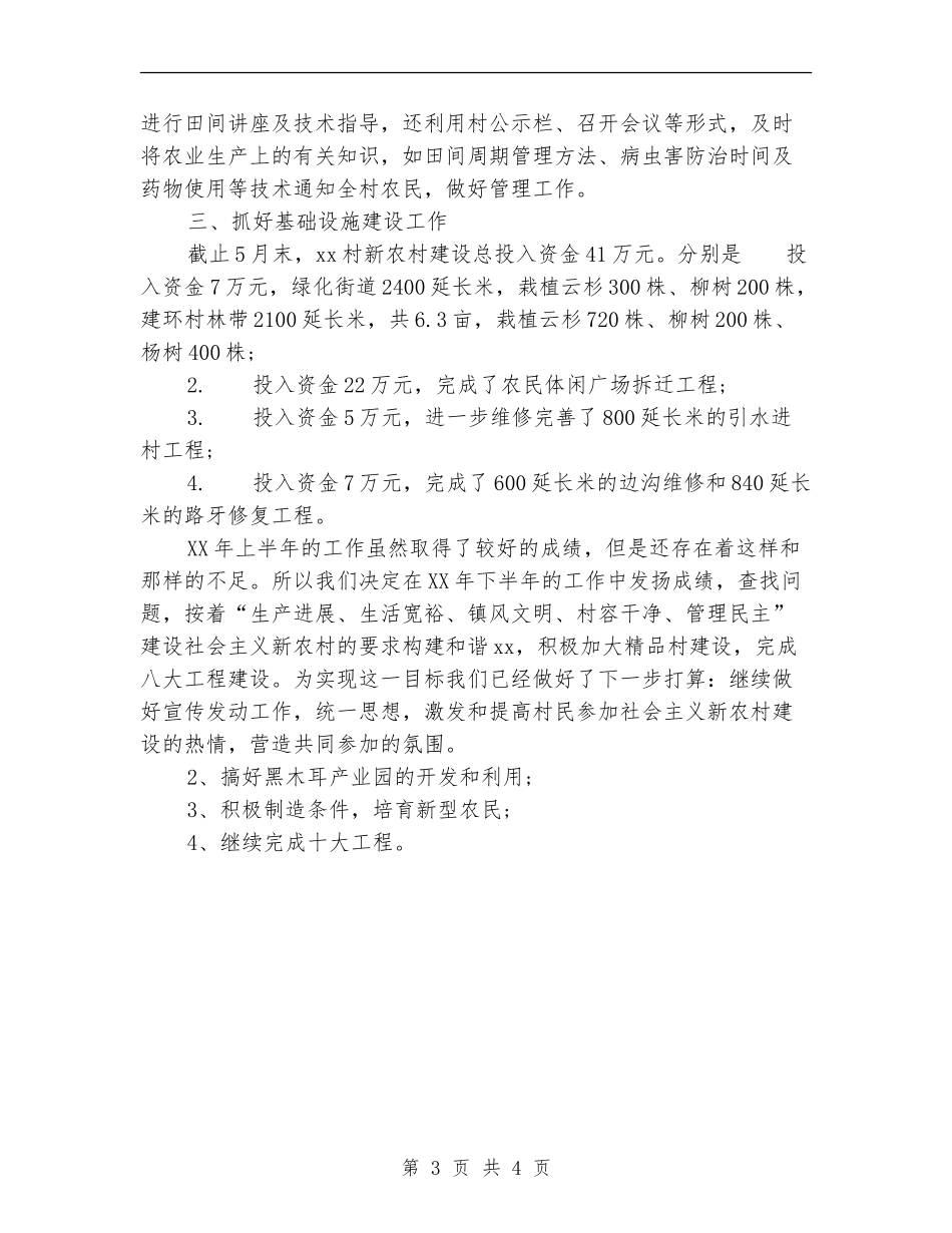 2024年上半年村镇工作总结范文_第3页