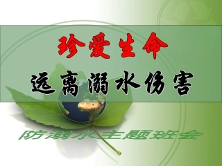 防溺水主题班会（完美版）