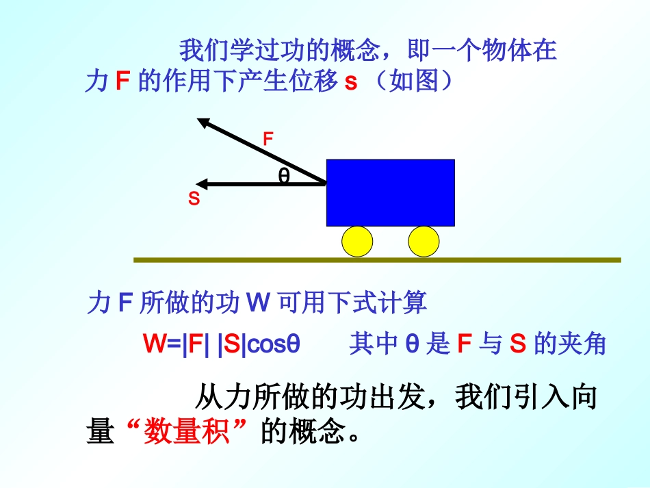平面向量数量积的物理背景及其含义_第3页