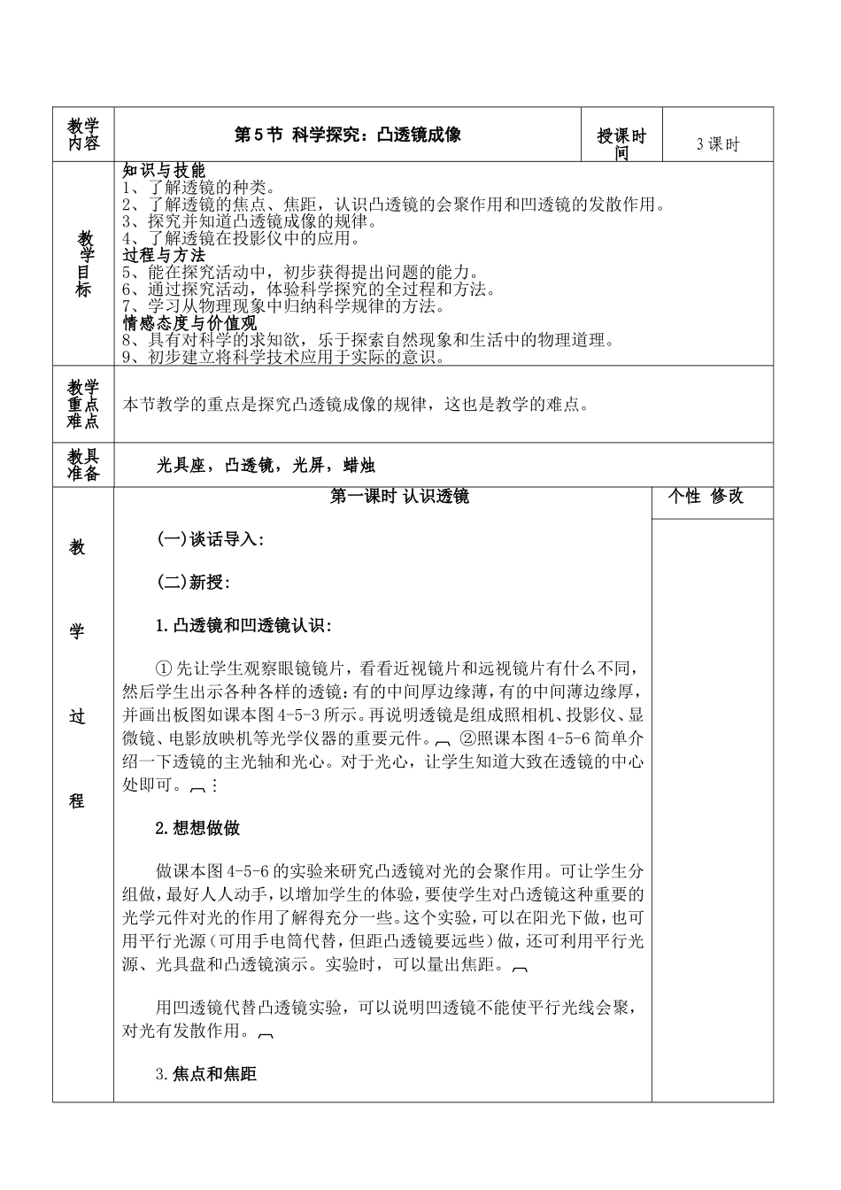 郭镇中学杨曦45科学探究：凸透镜成像_第1页