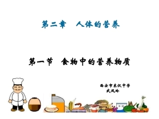 食物中的营养物质