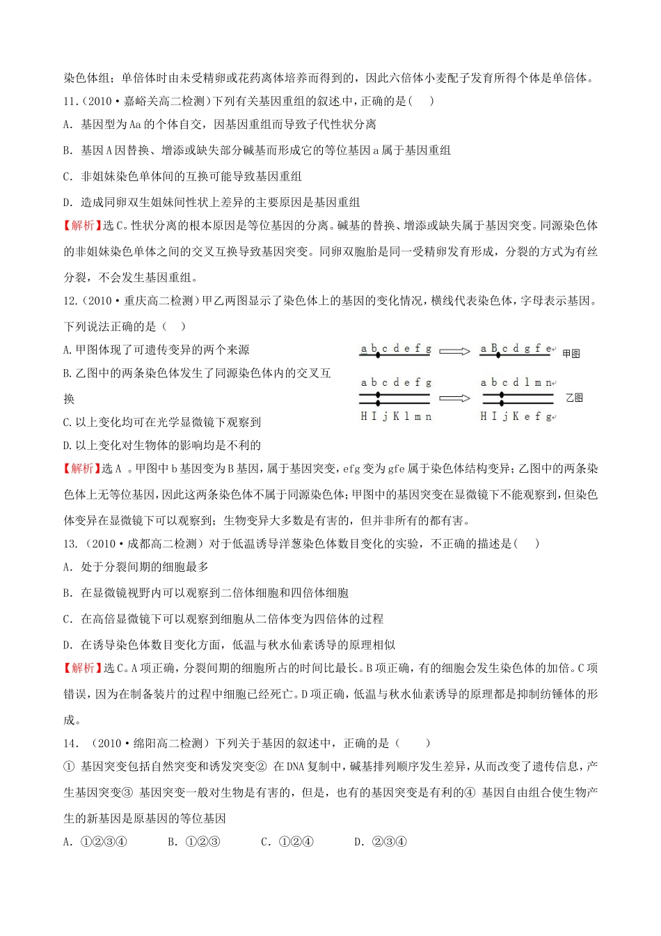 知识点6生物的变异_第3页