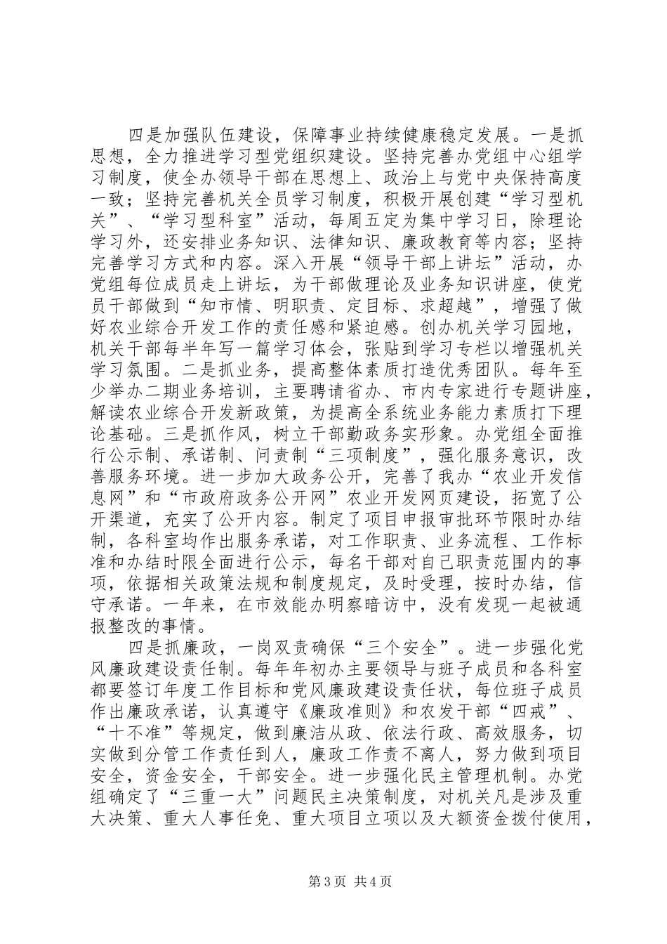 农开办纪检工作汇报_第3页