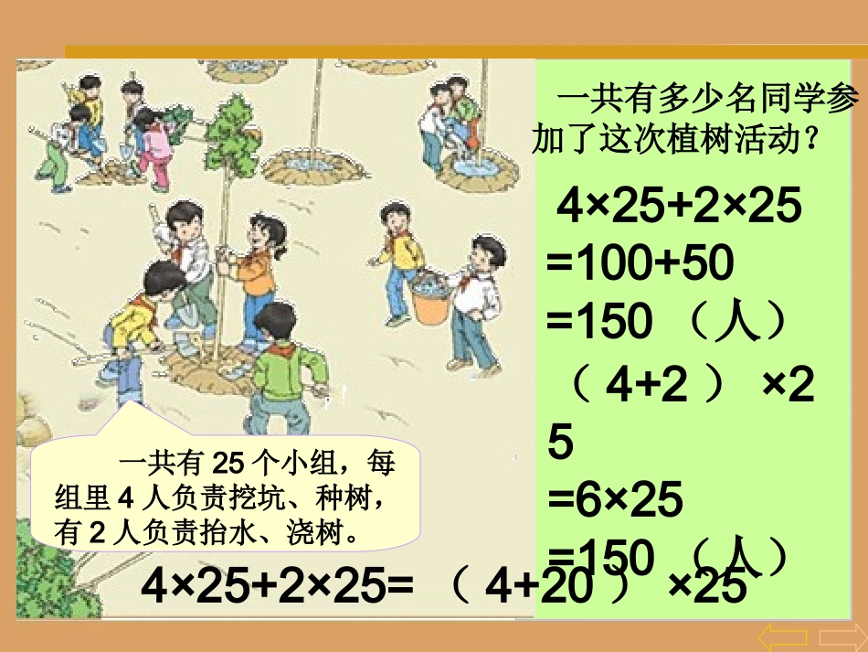四年级数学下册第三单元运算定律与简便计算：4乘法分配律　　课件_第2页