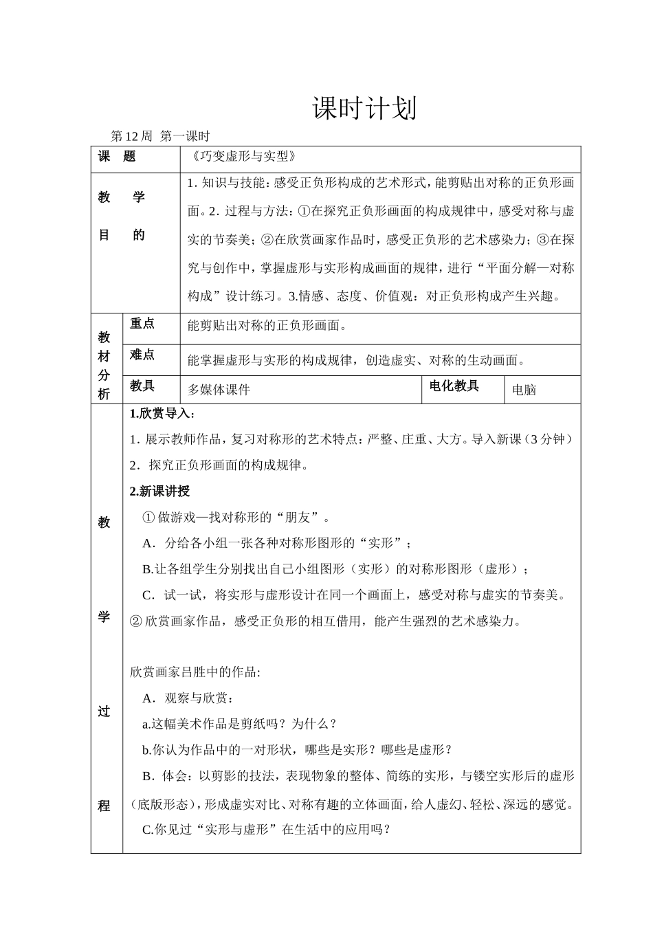 巧变虚形与实型_第1页