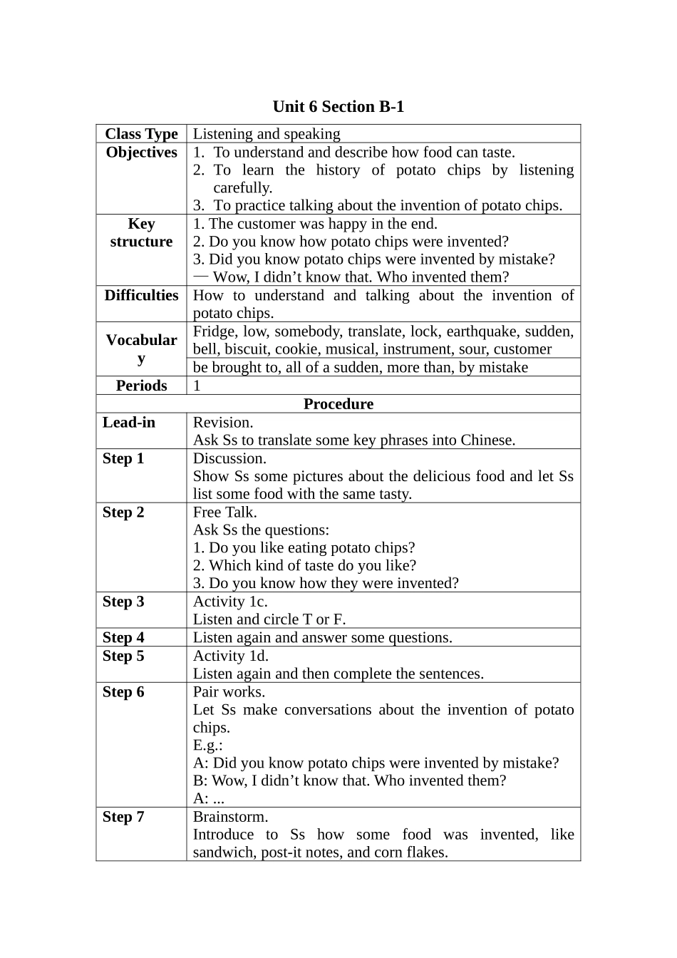 九年级unit6sectionB-1教案_第1页