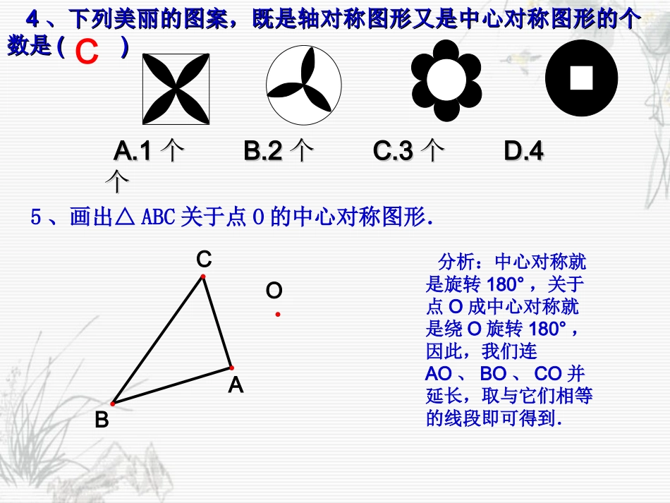 关于原点对称的点的坐标_第3页