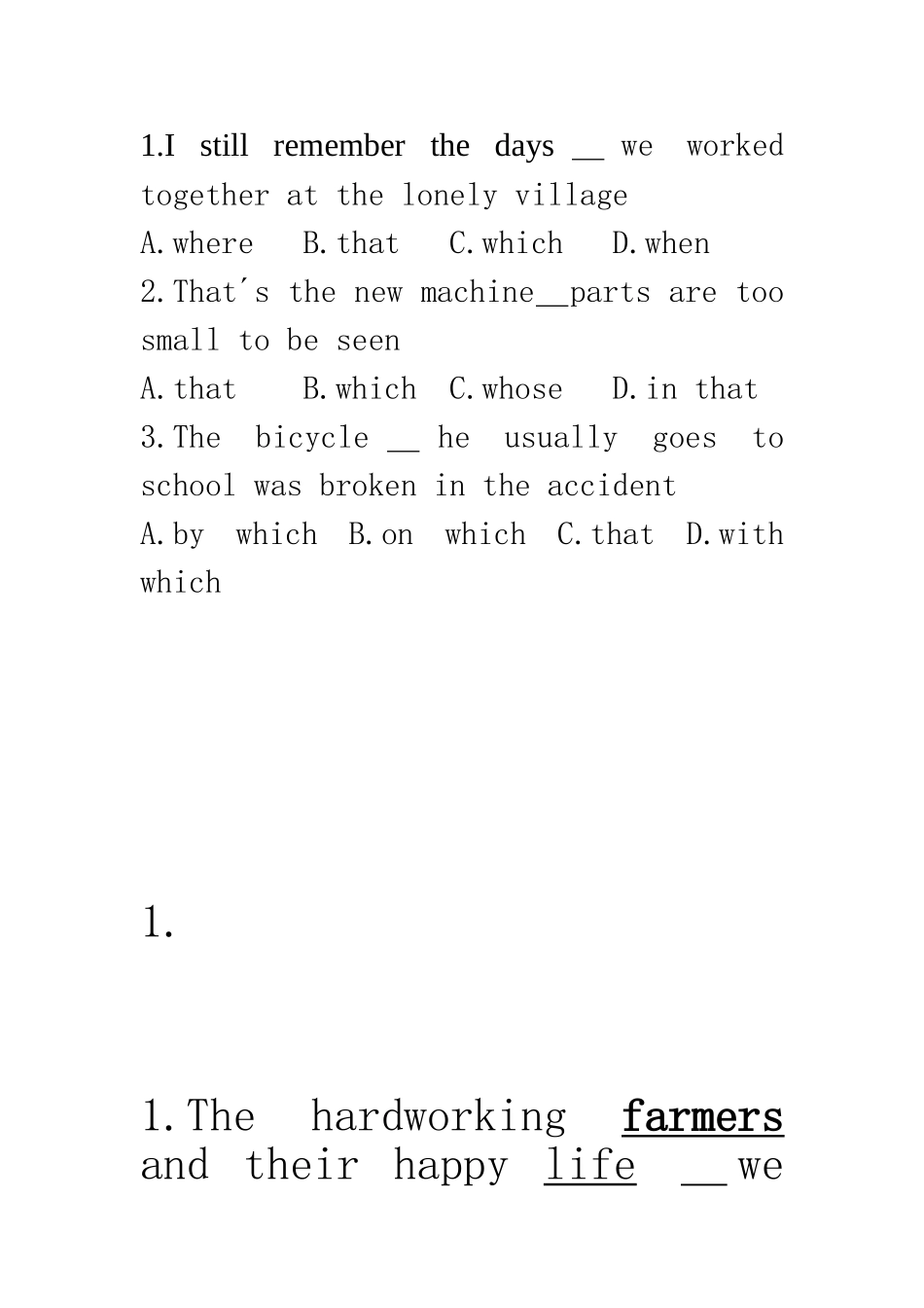 英语每日三题_第1页