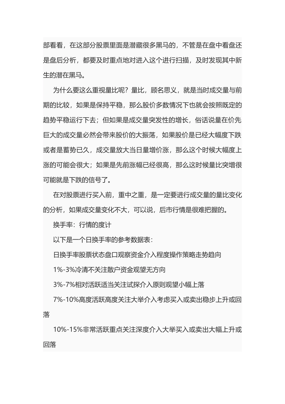 从量比和换手率中寻找买卖点_第3页