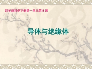 导体与绝缘体课件