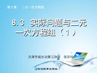 实际问题与二元一次方程组（）