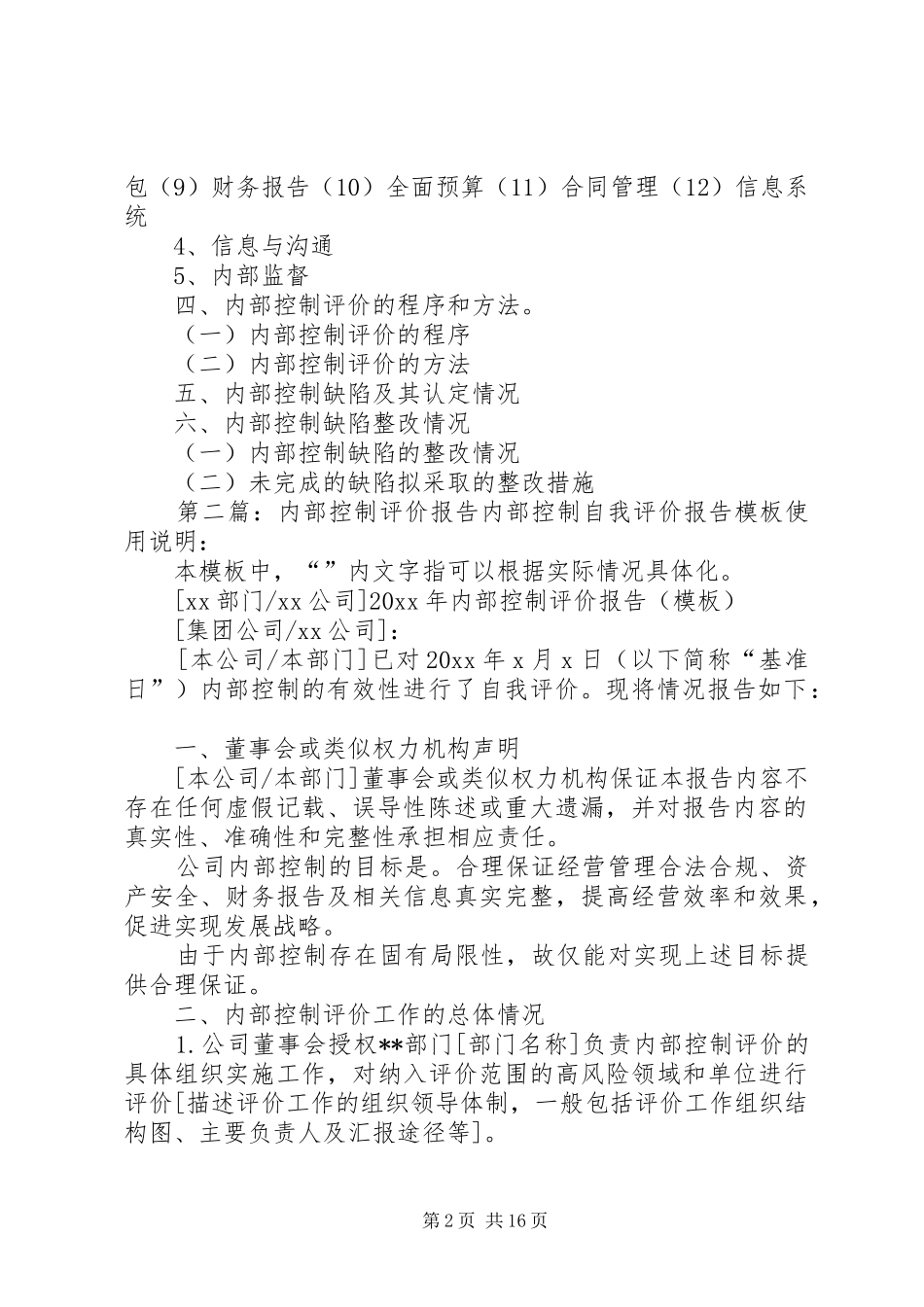 内部控制评价报告_第2页