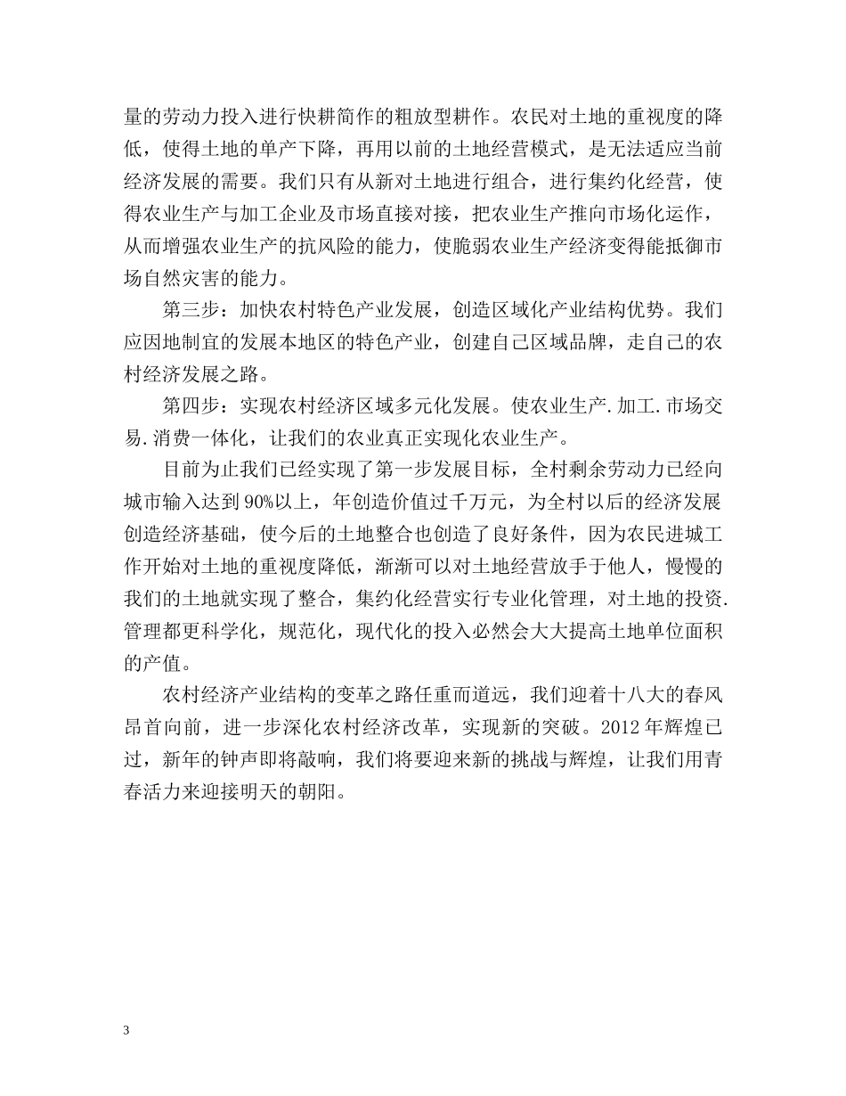 大学生村官的工作总结 _第3页