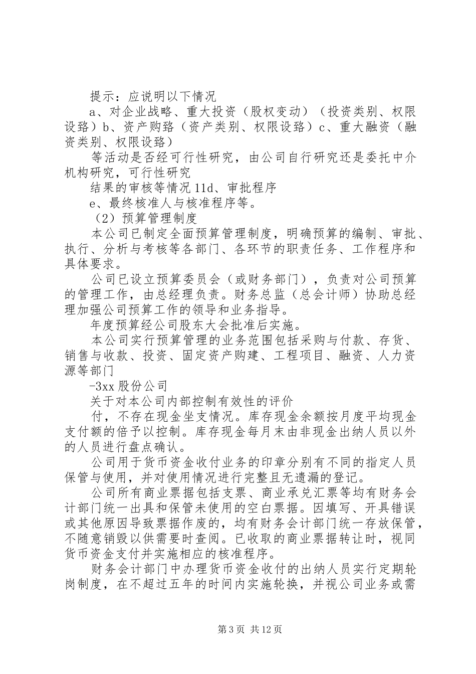 内控审计报告模本_第3页