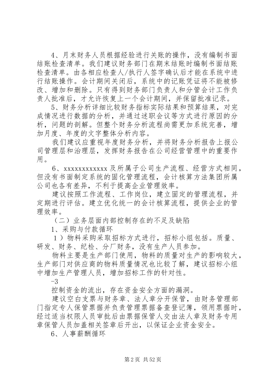 内控专项报告集团本部_第2页