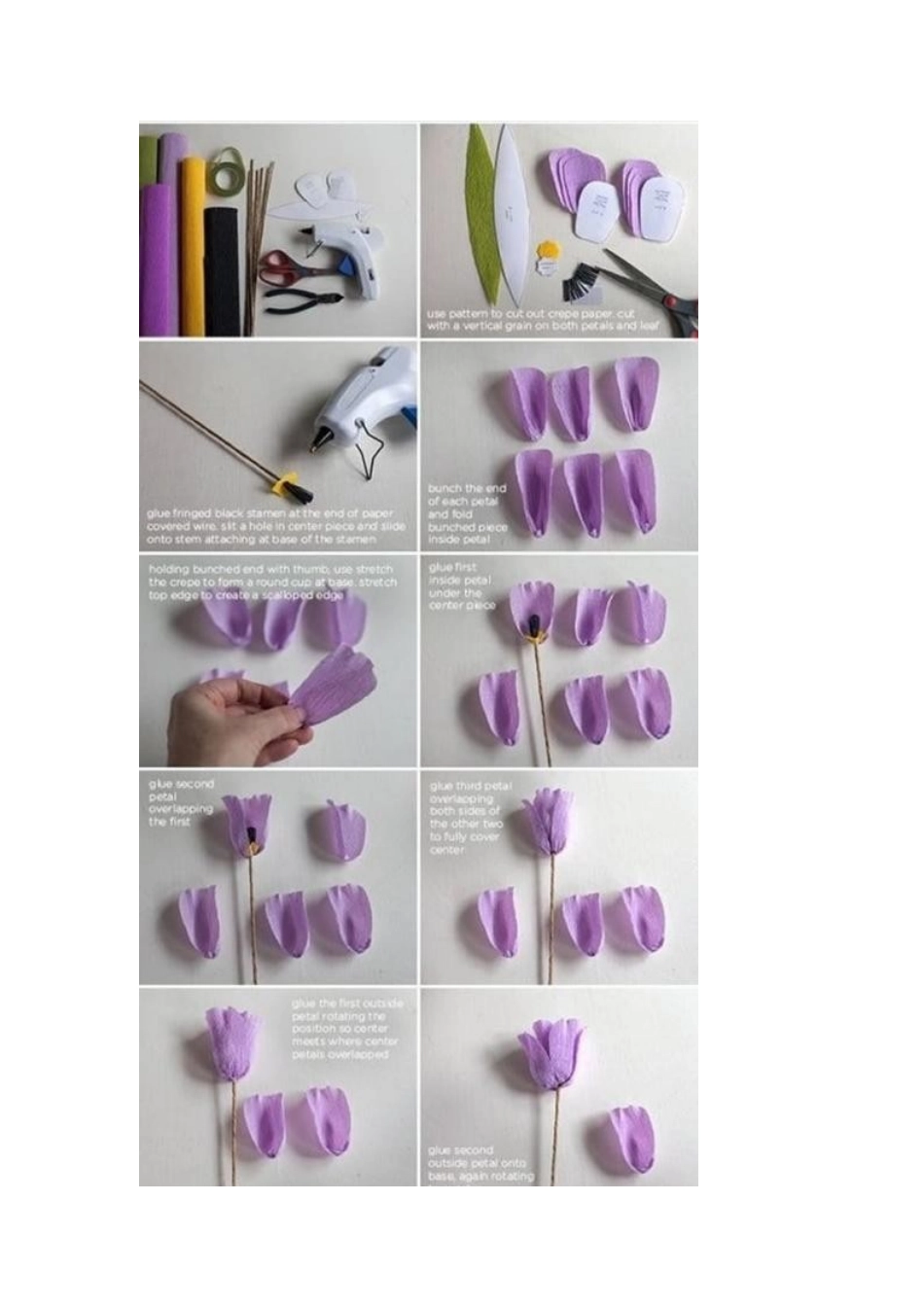 皱纹纸制作郁金香花手工皱纹纸郁金香的做法_第2页