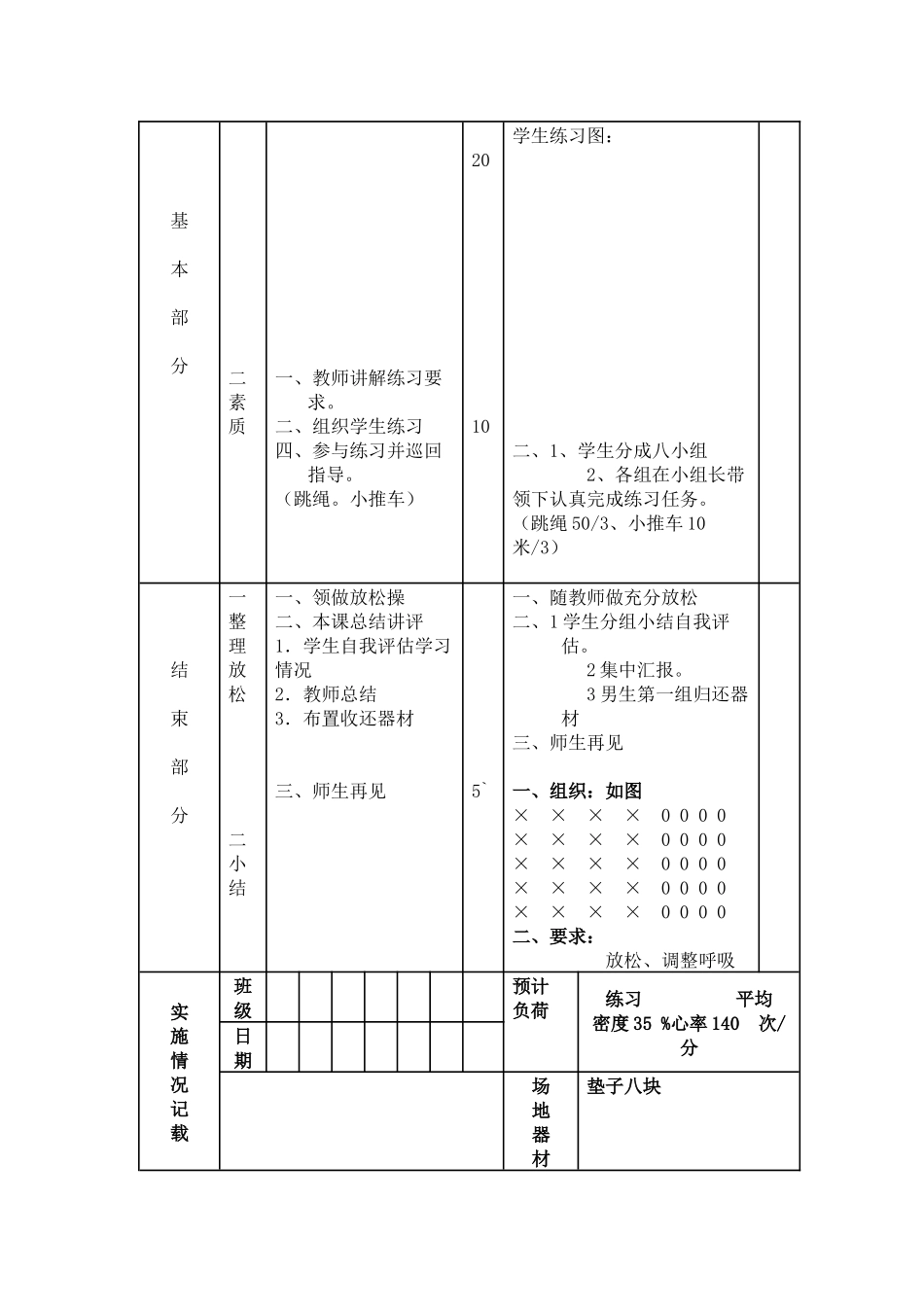 体育与健康实践课《障碍跑接力游戏》教学设计_第2页