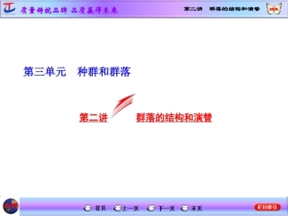 第二讲群落的结构和演替