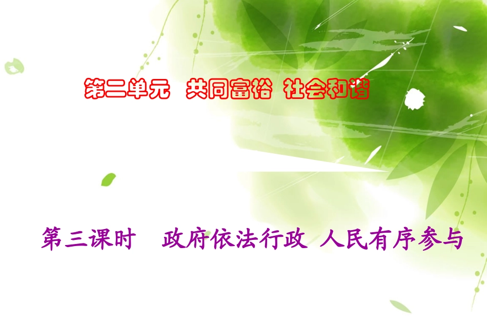 发展社会主义民主课时_第1页