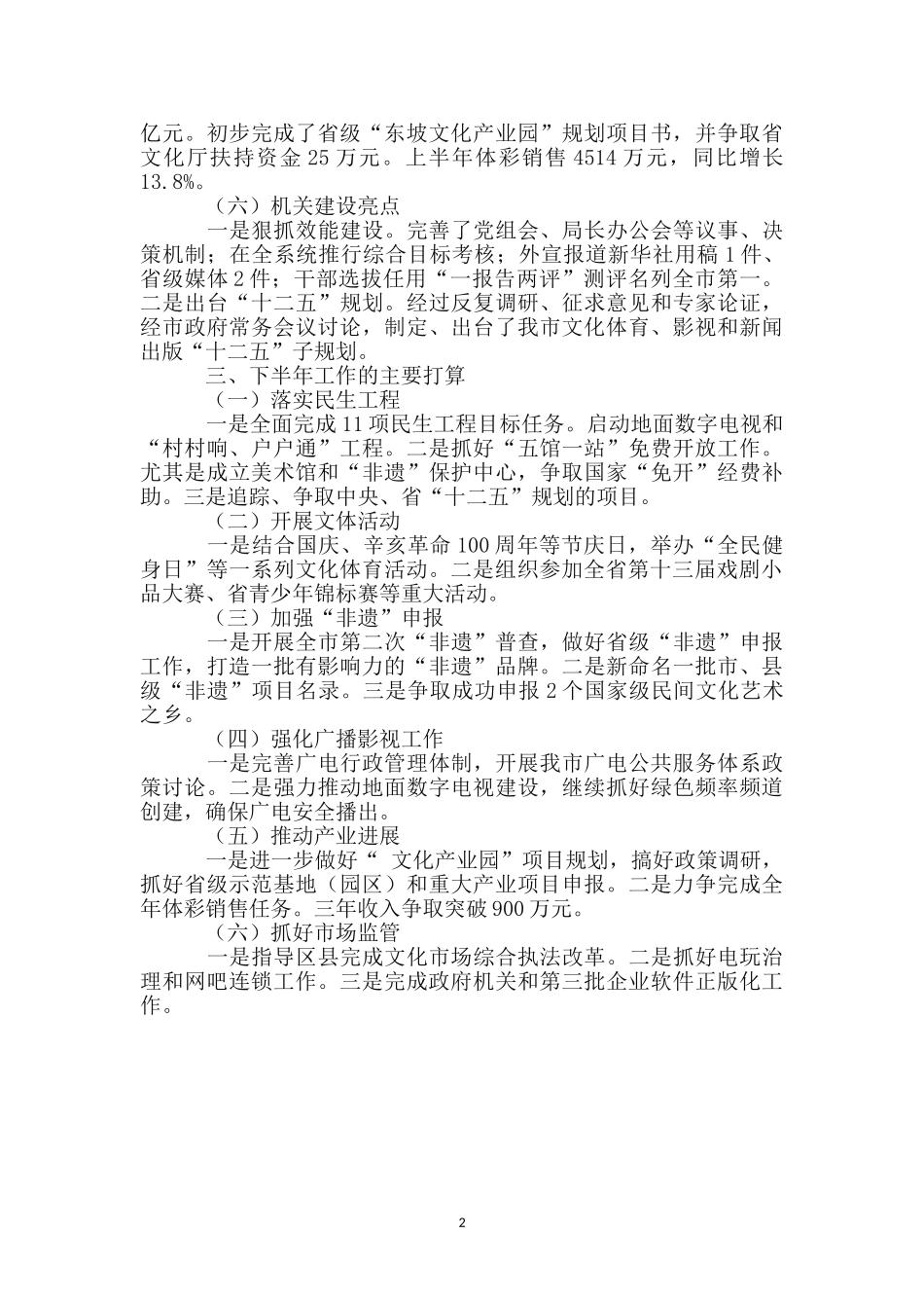 文体局管理党政报告_第2页