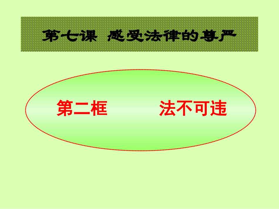 第七课第二框法不可违_第1页