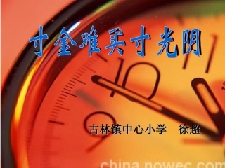 寸金难买寸光阴(第一课时）