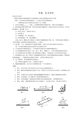 受力分析专题