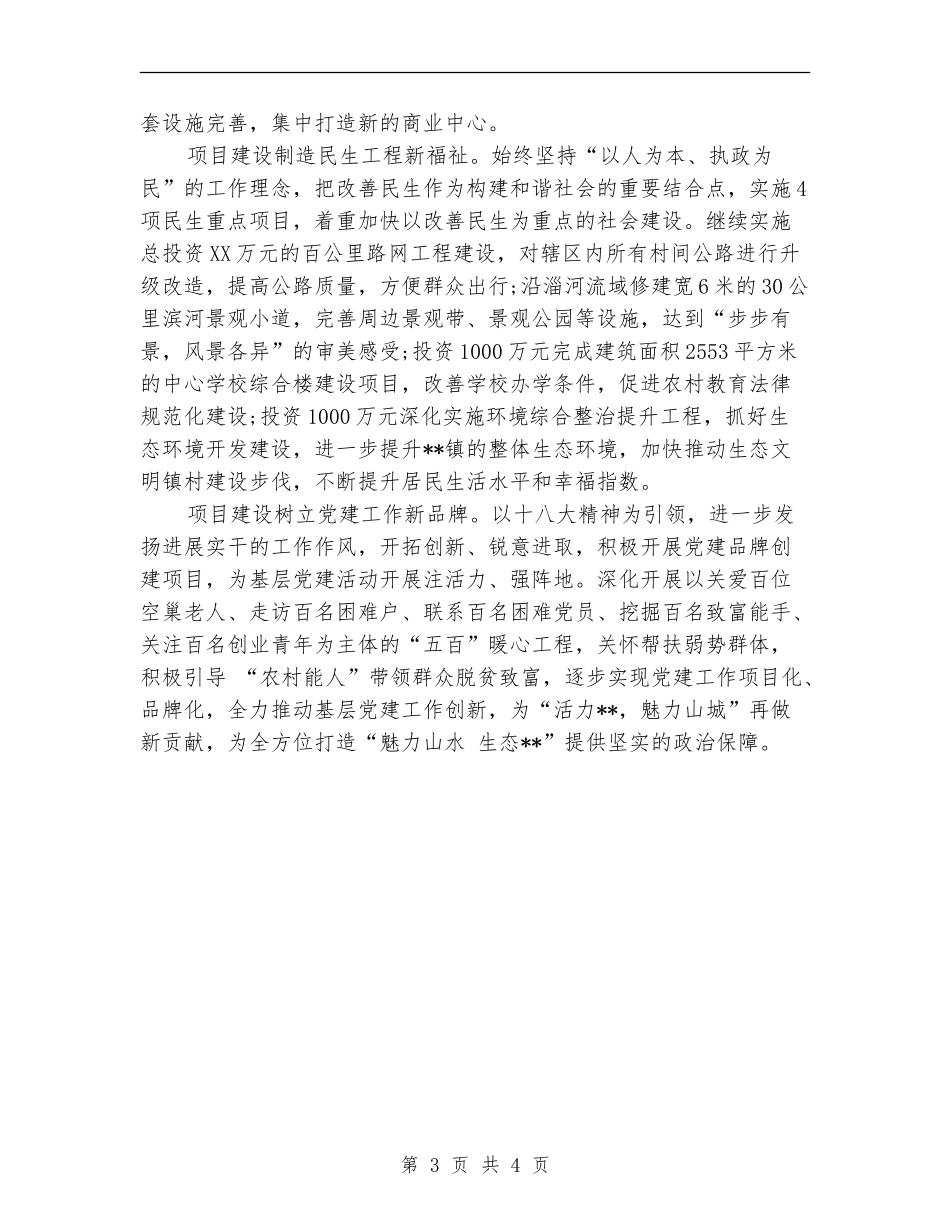 乡镇项目建设工作总结_第3页