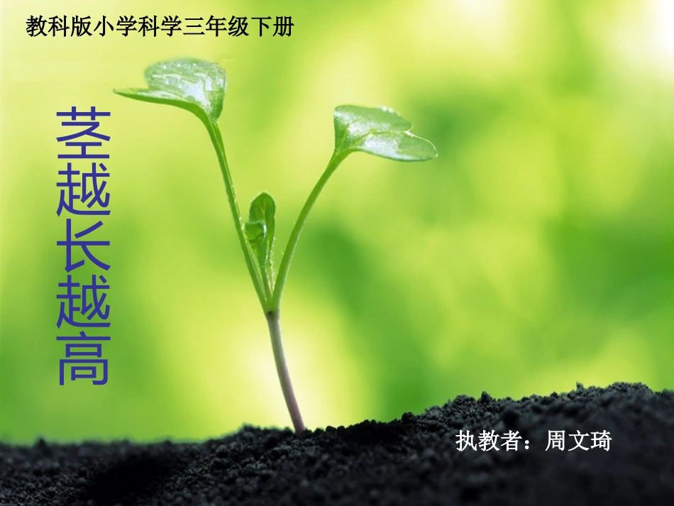 茎越长越高PPT三下_第1页
