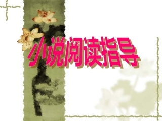 小说阅读课件