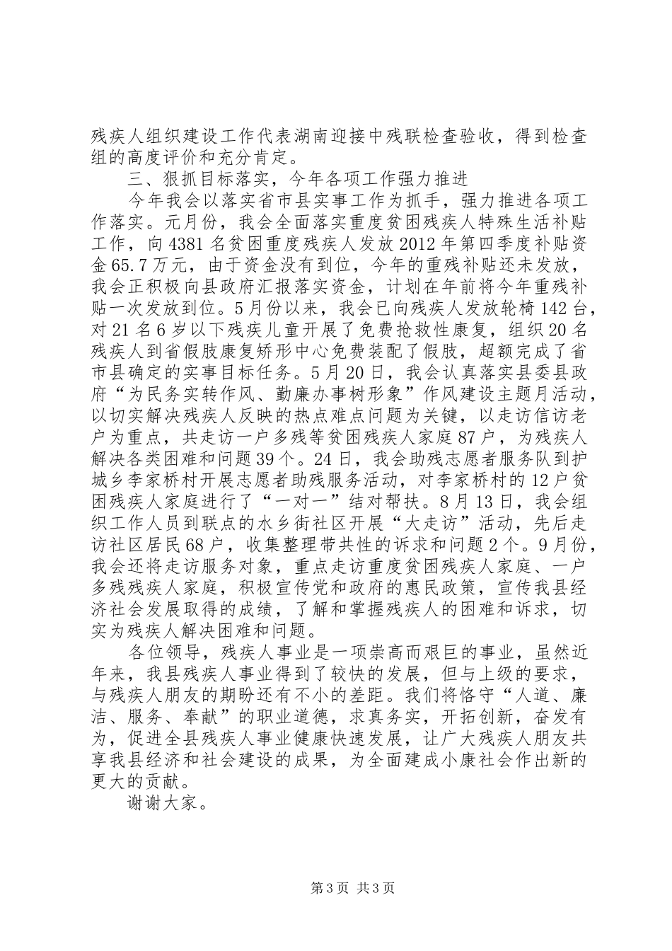 关于县残疾人工作情况汇报_第3页