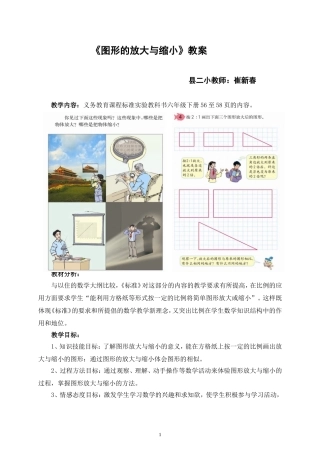 图形的放大与缩小