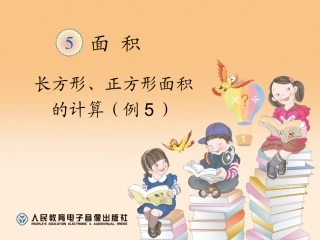 长方形、正方形面积的计算（例5） (2)