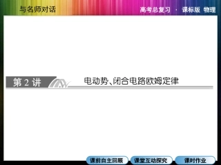 -电闭合电路欧姆定律及其应用