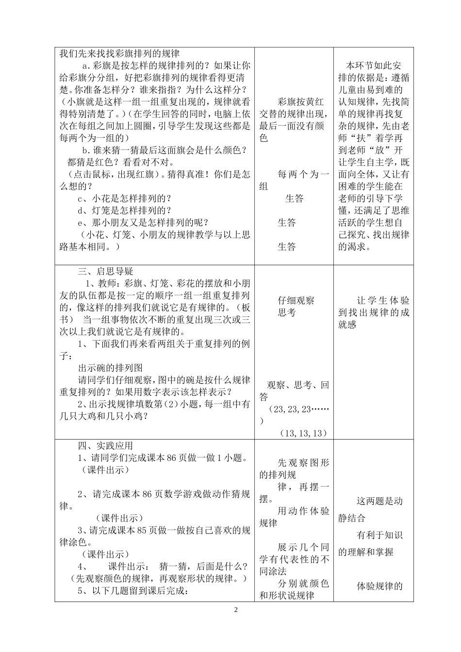 《找规律》教学设计_第2页